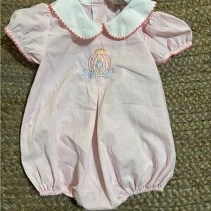 Pink Bubble with Embroidered Carriage “Cinderella”